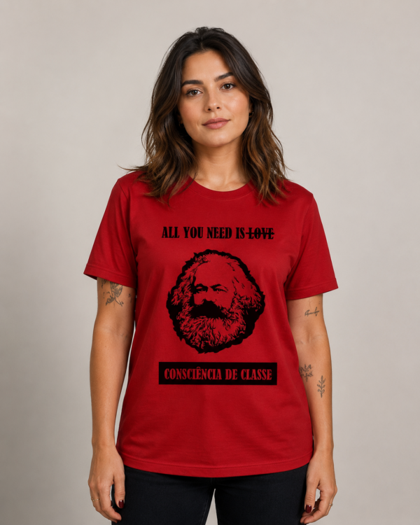 Camiseta Karl Marx Consciência de Classe All You Need Is
