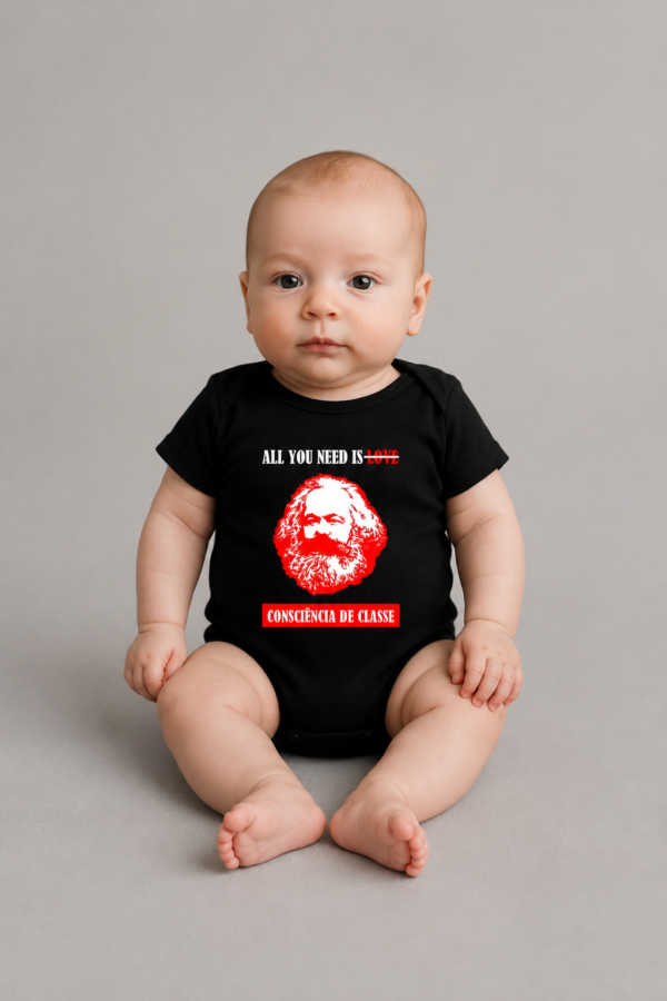 Body Infantil Karl Marx Consciência de Classe All You Need Is Algodão