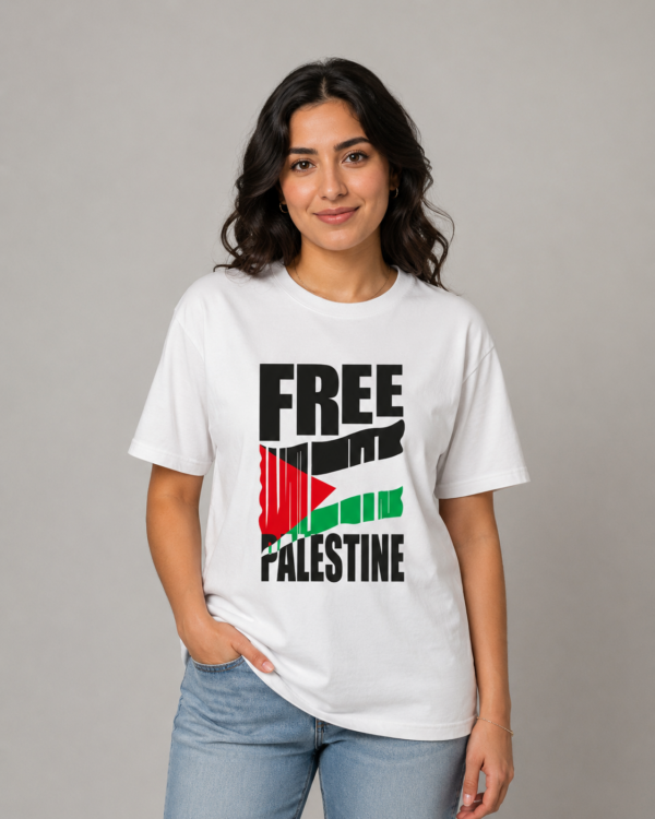 Camiseta Free Palestine Palestina Livre Resistência e Solidariedade