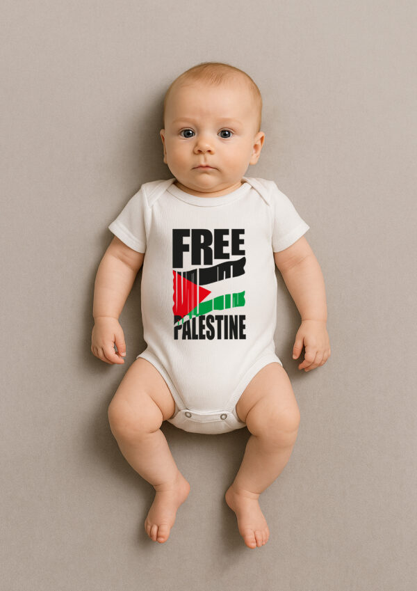 Body Infantil Free Palestine Palestina Livre Resistência e Solidariedade