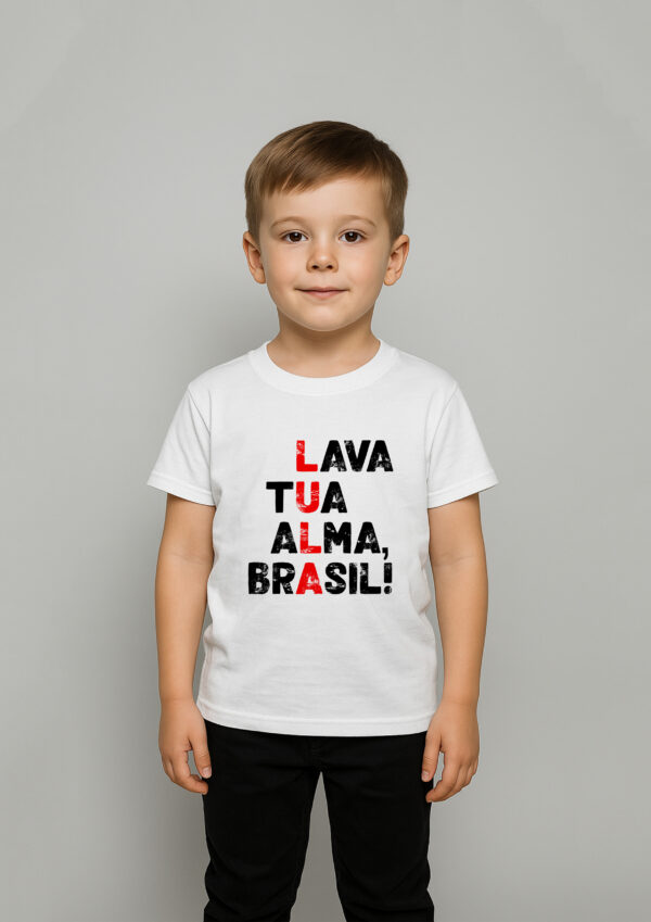 Body Infantil Presidente Lula Lava Tua Alma Brasil