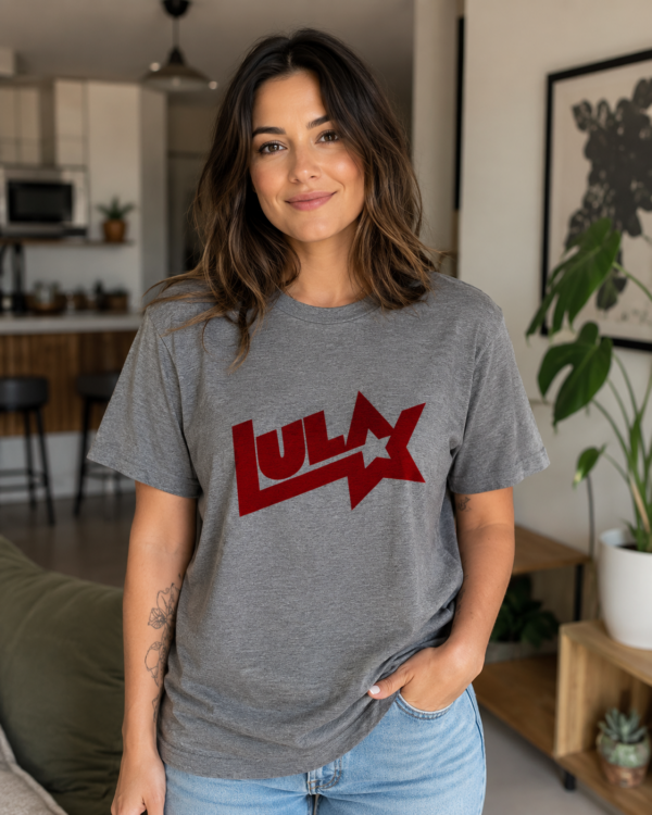 Camiseta Presidente Lula Logo Antigo Estrela Esquerda