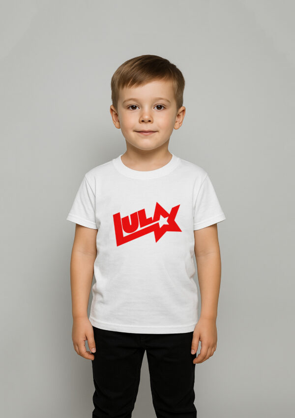 Body Infantil Presidente Lula Logo Antigo Estrela Esquerda
