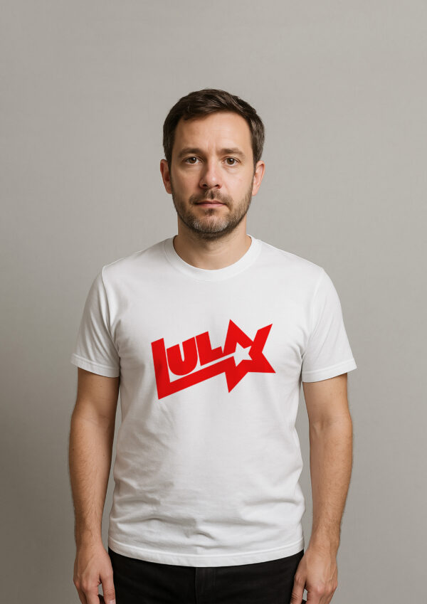 Camiseta Presidente Lula Logo Antigo Estrela Esquerda