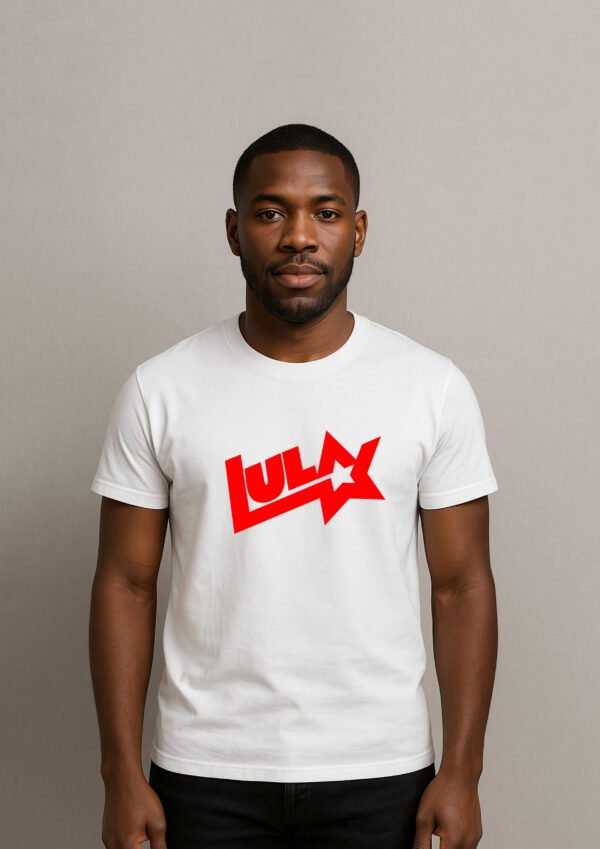 Camiseta Presidente Lula Logo Antigo Estrela Esquerda Algodão