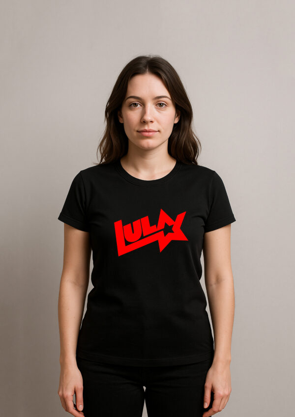Camiseta Presidente Lula Logo Antigo Estrela Esquerda Algodão