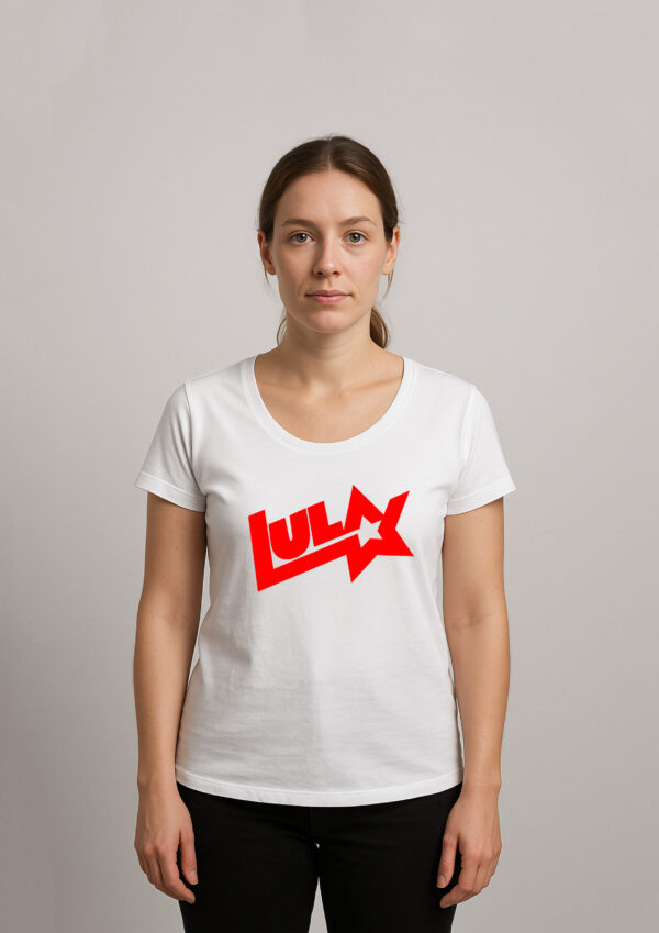 Camiseta Presidente Lula Logo Antigo Estrela Esquerda Algodão