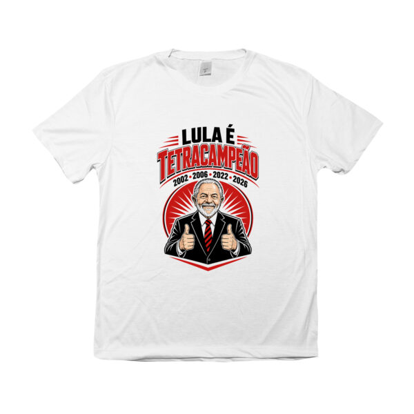 Camiseta Presidente Lula Tetracampeão Esquerda
