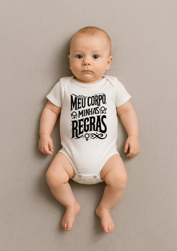 Body Infantil Meu Corpo Minhas Regras Feminista Feminismo