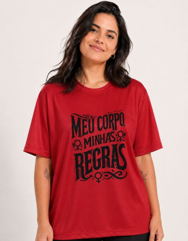 Camiseta Meu Corpo Minhas Regras Feminista Feminismo