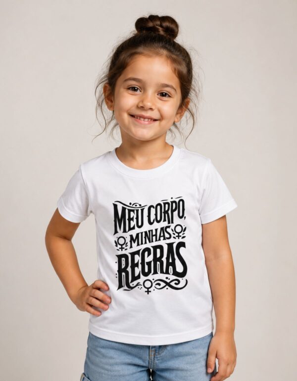 Body Infantil Meu Corpo Minhas Regras Feminista Feminismo