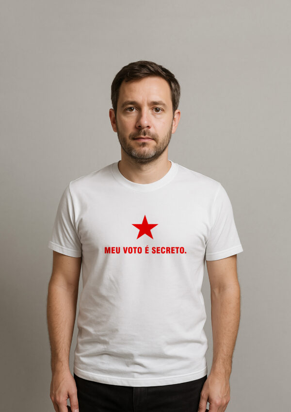 Camiseta Meu Voto É Secreto Presidente Lula Esquerda