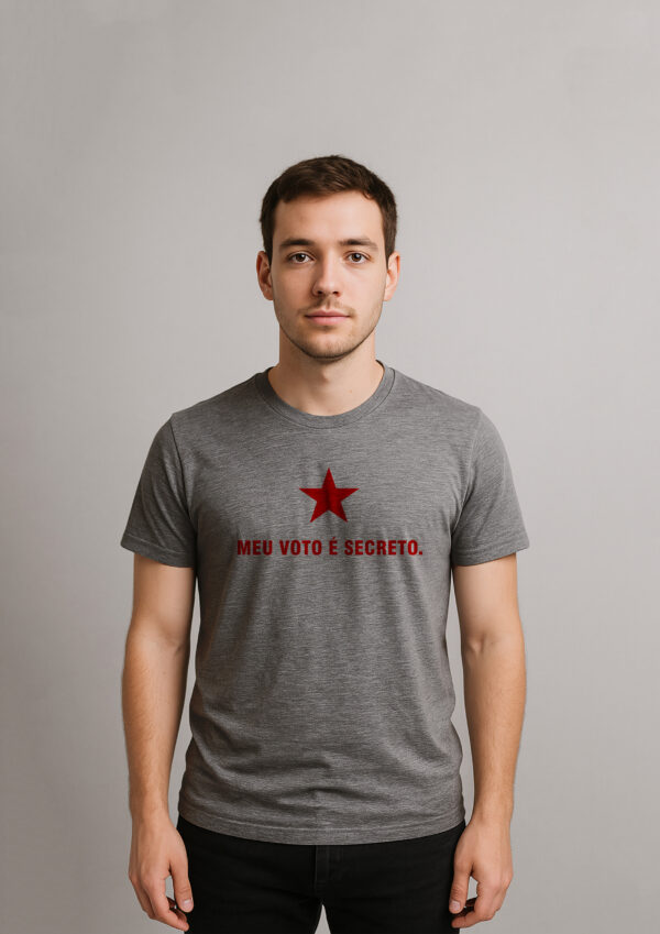 Camiseta Meu Voto É Secreto Presidente Lula Esquerda
