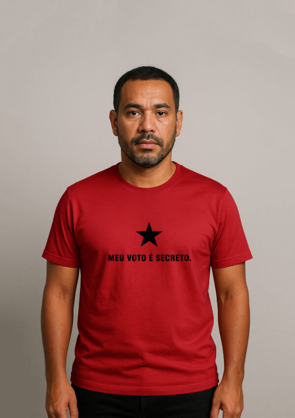 Camiseta Meu Voto É Secreto Presidente Lula Esquerda