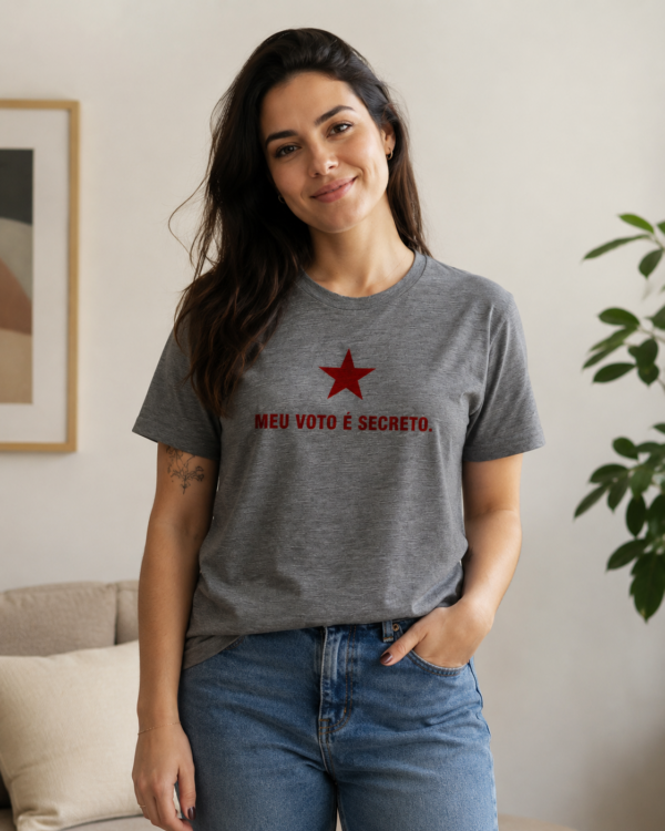 Camiseta Meu Voto É Secreto Presidente Lula Esquerda