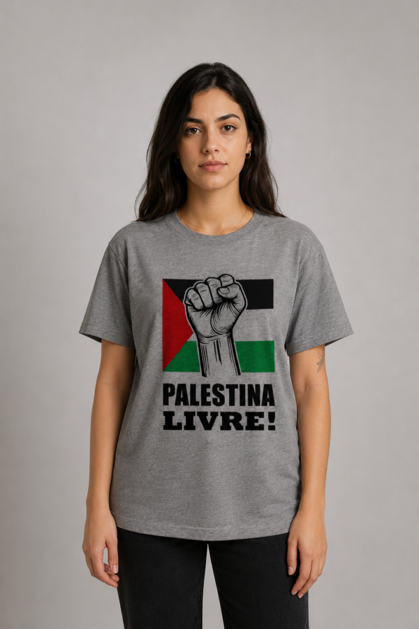 Camiseta Palestina Livre Liberdade Para O Povo