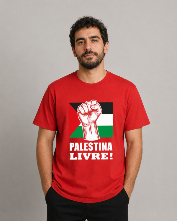 Camiseta Palestina Livre Liberdade Para O Povo Algodão