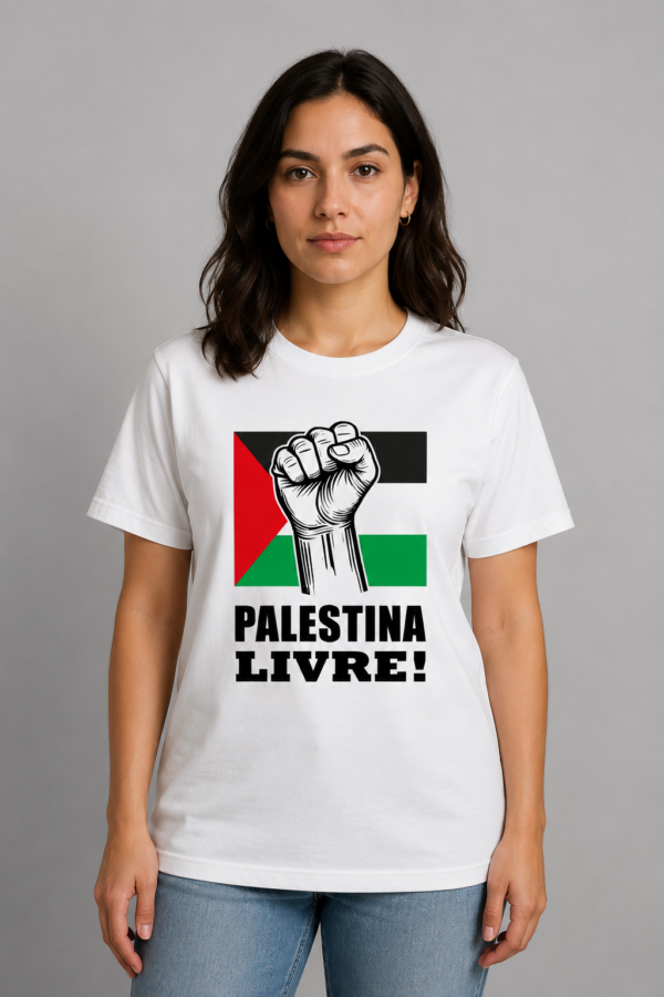 Camiseta Palestina Livre Liberdade Para O Povo