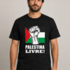 Camiseta Palestina Livre Liberdade Para O Povo Algodão