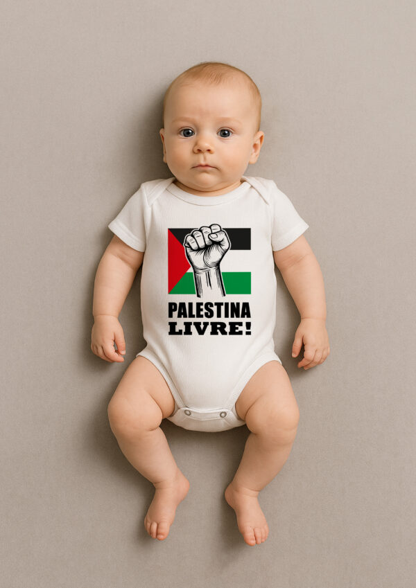 Body Infantil Palestina Livre Liberdade Para O Povo