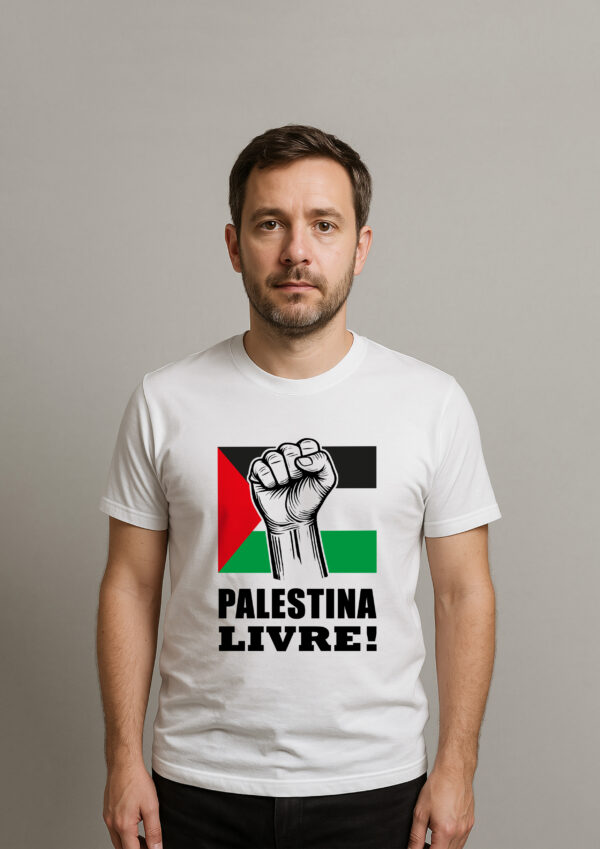 Camiseta Palestina Livre Liberdade Para O Povo