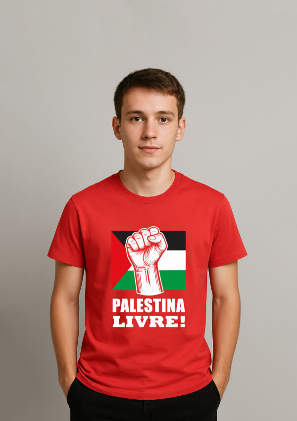 Camiseta Palestina Livre Liberdade Para O Povo Algodão