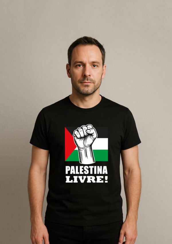 Camiseta Palestina Livre Liberdade Para O Povo Algodão