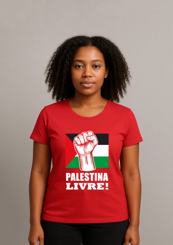 Camiseta Palestina Livre Liberdade Para O Povo Algodão