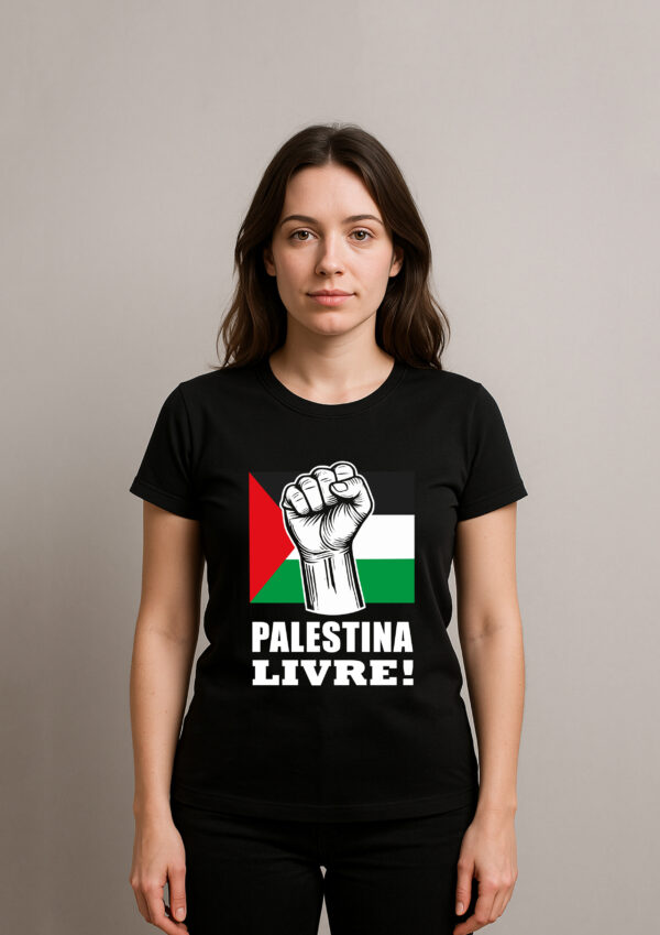 Camiseta Palestina Livre Liberdade Para O Povo Algodão