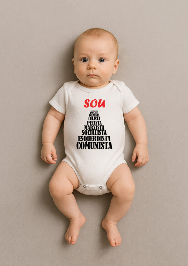 Body Infantil Sou Comunista Esquerdista Socialista