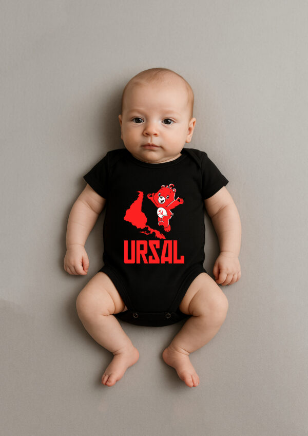 Body Infantil URSAL Ursinho Comunista Meme União das Repúblicas Socialistas da América Latina Algodão