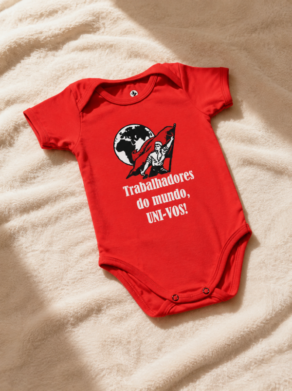 Trabalhadores Uni-vos (10) Body Infantil Trabalhadores Do Mundo Uni-vos Algodão