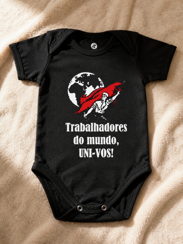 Trabalhadores Uni-vos (6) Body Infantil Trabalhadores Do Mundo Uni-vos Algodão